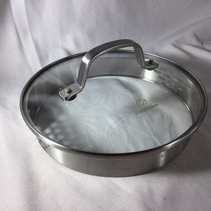 CALPHALON 7 1/4” Glass Stainless Steel 1084118 Replacement Strainer  Metal Lid